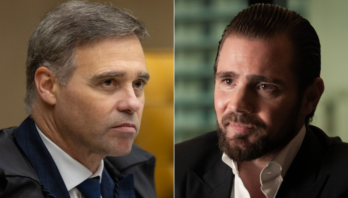 O ministro do STF André Mendonça, relator do caso Master, e o banqueiro Daniel Vorcaro — Foto...
