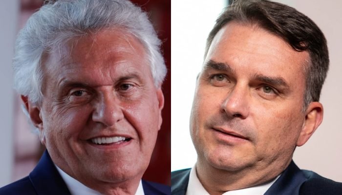1 de 1 Caiado e Flávio Bolsonaro - Foto: Metrópoles