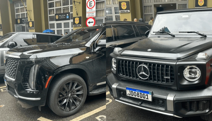 1 de 1 Imagem colorida carro de luxo apreendido na mansão da Deolane Bezerra - Metrópoles - Fot...