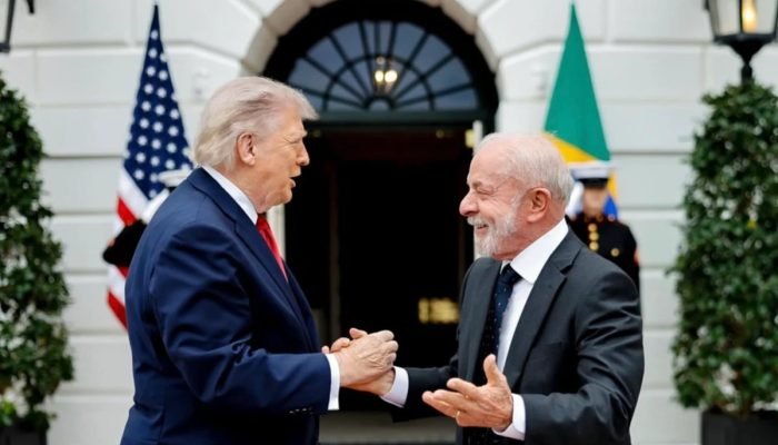 1 de 1 Lula e Trump em encontro na Casa Branca -- Metrópoles - Foto: Ricardo Stuckert/Presidênc...