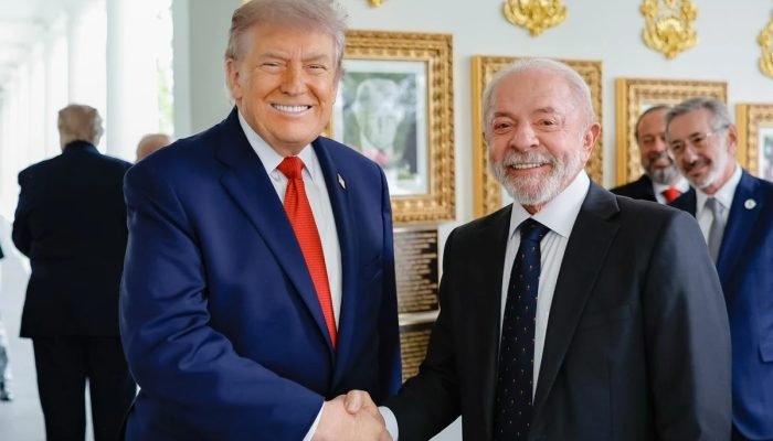 1 de 1 Reunião entre o presidente Lula e o presidente dos Estados Unidos, Donald Trump - Foto: R...