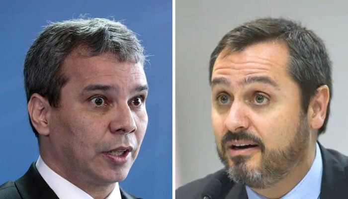 O diretor-geral da Polícia Federal, Andrei Rodrigues, e o ministro da Justiça, Wellington Césa...