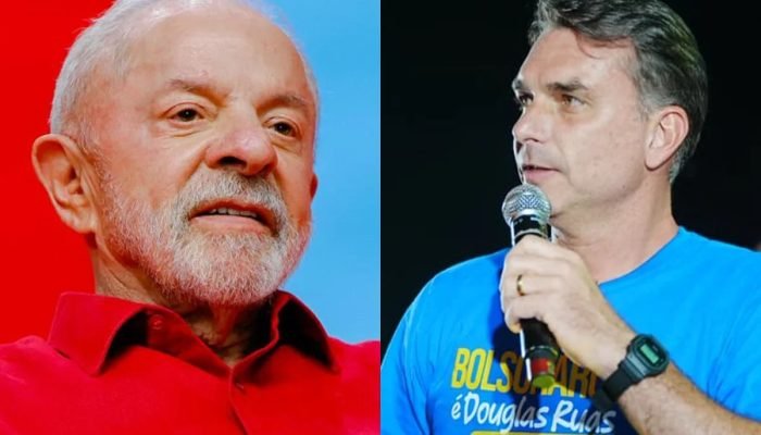 Ricardo Stuckert/ campanha Lula e Charles Vieira/Campanha Flávio Bolsonaro