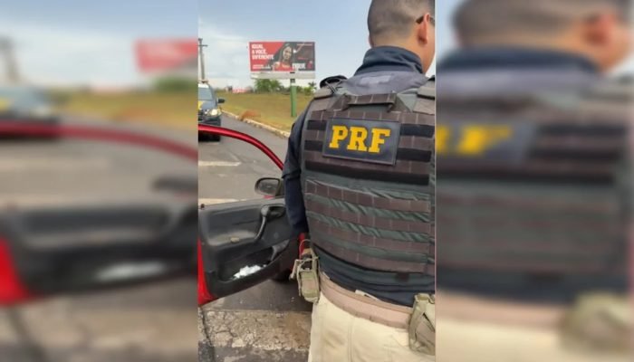 PRF apreende maconha escondida sob banco de carro na BR-020