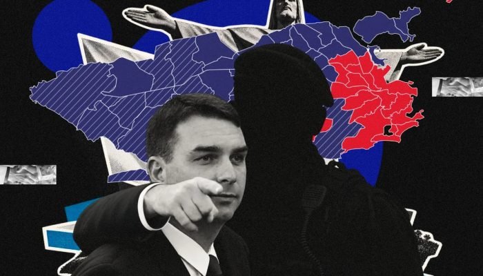 Flávio venceu em 86% dos locais de votação em áreas de milícias no Rio